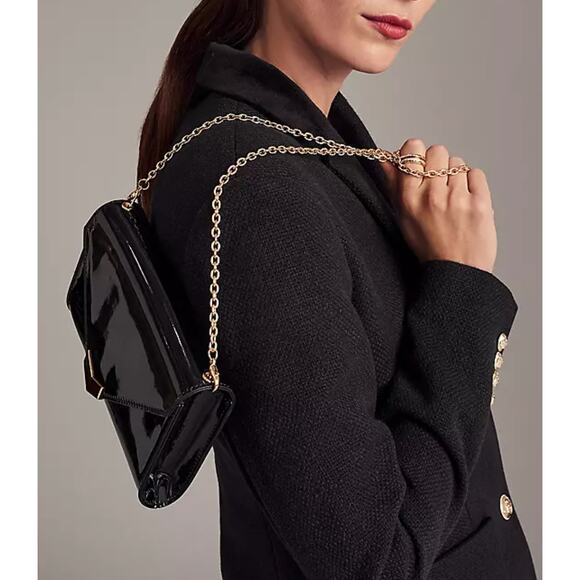 NWOT Ann Taylor The Greenwich Blazer in Basketweave & Velvet Black 10 - Picture 2 of 7